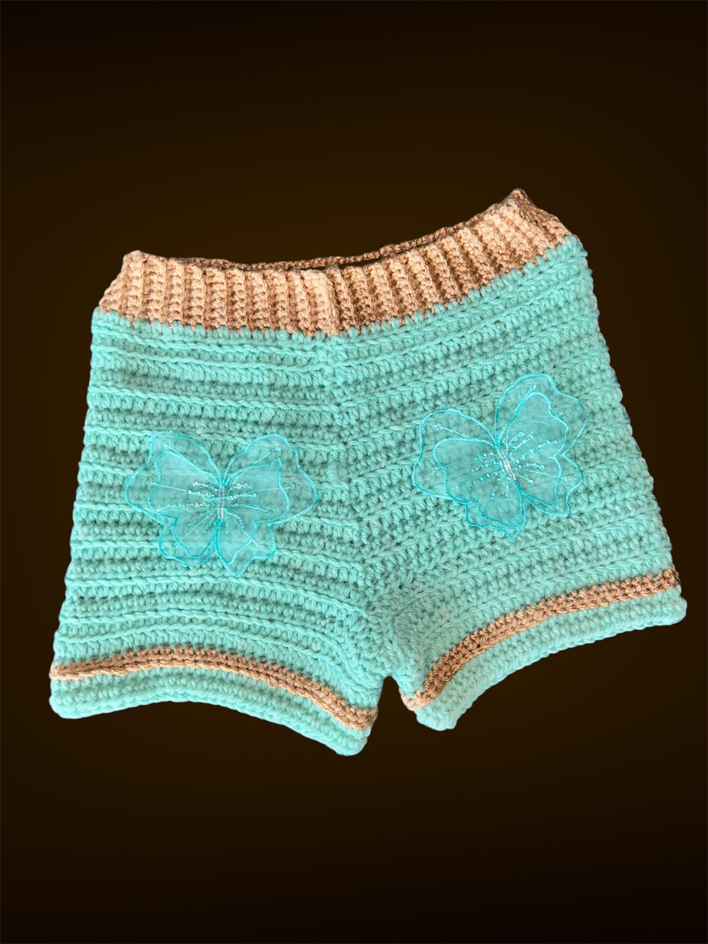 Minty Flutter Bloom Shorts